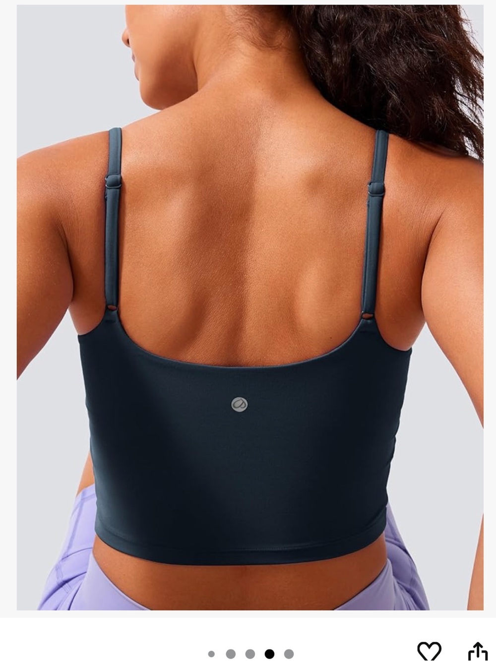 CRZ Yoga Butterlift Longline Sports Bra Sz L - Picture 4 of 5